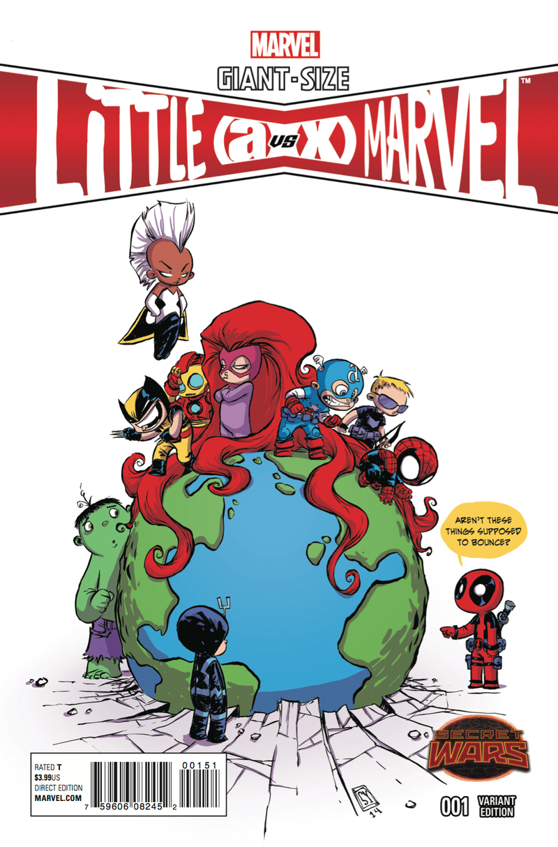 Deadpool variant cover by Skottie Young